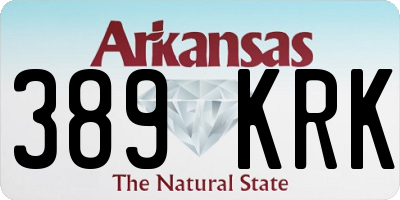 AR license plate 389KRK