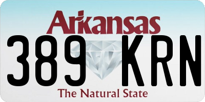 AR license plate 389KRN