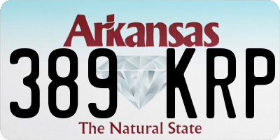 AR license plate 389KRP