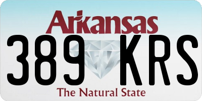 AR license plate 389KRS