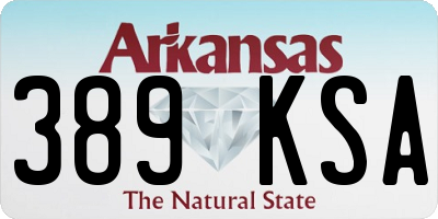 AR license plate 389KSA