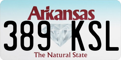 AR license plate 389KSL