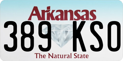 AR license plate 389KSO