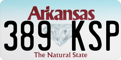 AR license plate 389KSP