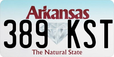 AR license plate 389KST