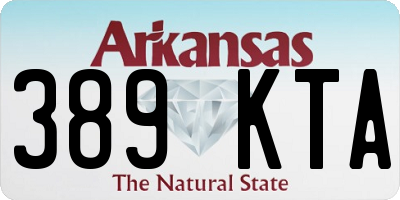 AR license plate 389KTA
