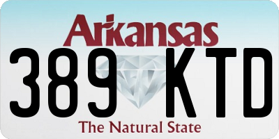 AR license plate 389KTD