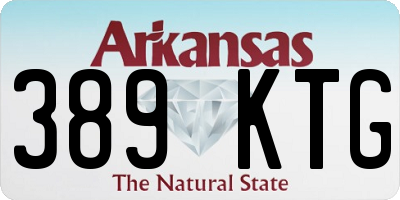 AR license plate 389KTG