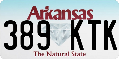 AR license plate 389KTK