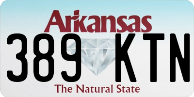 AR license plate 389KTN