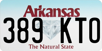 AR license plate 389KTO