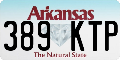 AR license plate 389KTP