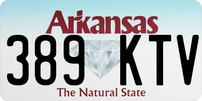 AR license plate 389KTV