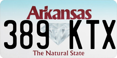 AR license plate 389KTX