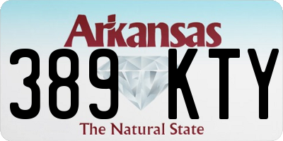 AR license plate 389KTY
