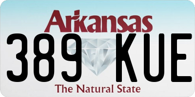 AR license plate 389KUE