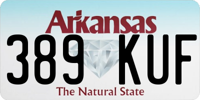 AR license plate 389KUF
