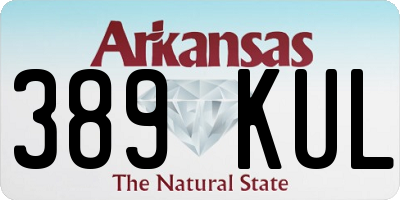 AR license plate 389KUL
