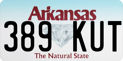 AR license plate 389KUT