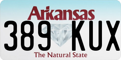 AR license plate 389KUX