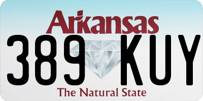 AR license plate 389KUY