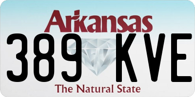 AR license plate 389KVE