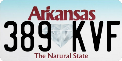 AR license plate 389KVF