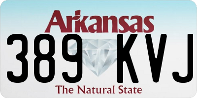 AR license plate 389KVJ