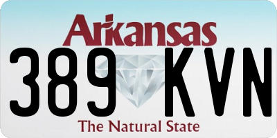 AR license plate 389KVN