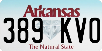 AR license plate 389KVO