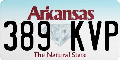 AR license plate 389KVP
