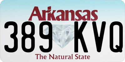 AR license plate 389KVQ