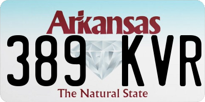 AR license plate 389KVR