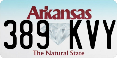 AR license plate 389KVY
