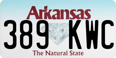AR license plate 389KWC