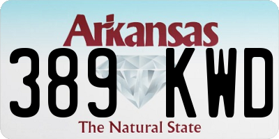 AR license plate 389KWD