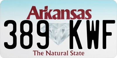AR license plate 389KWF