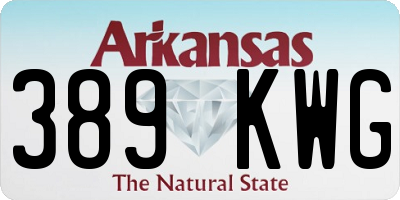 AR license plate 389KWG