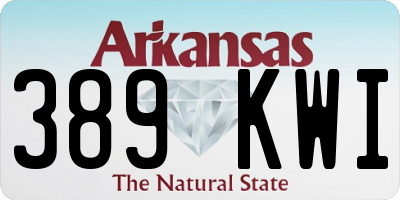AR license plate 389KWI