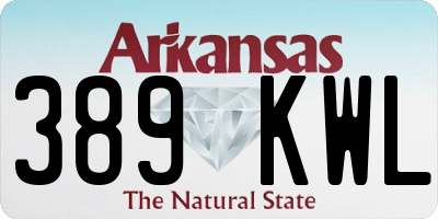 AR license plate 389KWL