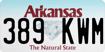 AR license plate 389KWM