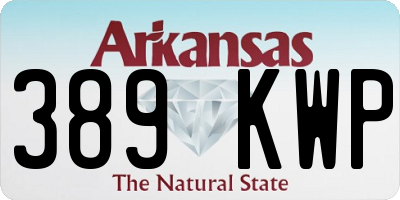 AR license plate 389KWP