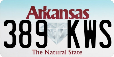 AR license plate 389KWS