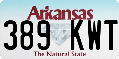 AR license plate 389KWT