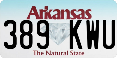 AR license plate 389KWU