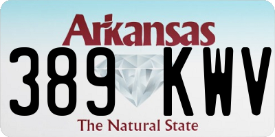 AR license plate 389KWV