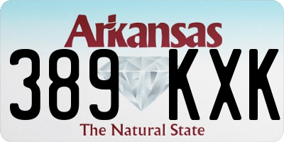 AR license plate 389KXK