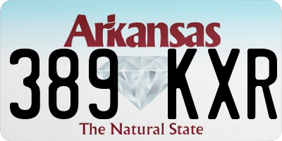 AR license plate 389KXR