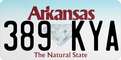AR license plate 389KYA