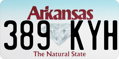 AR license plate 389KYH